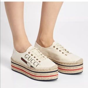 GUCCI PLATFORM SNEAKERS SIZE 10.5